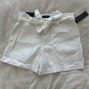 Banana Republic High Waisted White Jean Shorts